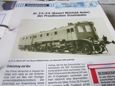 Dampflok mit Aufriss  pr. S 5 S 9 Wittfeld Kuhn preußische Staatsbahn Archiv S35