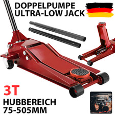 3T Rangierwagenheber Wagenheber Hydraulisch Autoheber 75-505mm Rangierwagenheber