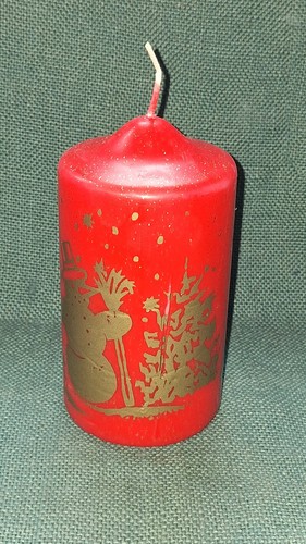 Alte kerze stumpen 15x8cm - -,