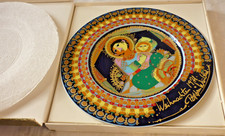 Rosenthal Porzellan Weihnachtsteller 1971 Björn Wiinblad,Maria Kind origi.Karton