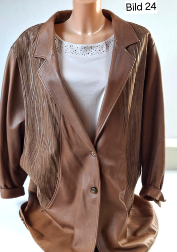Jacke aus echtem - , leder