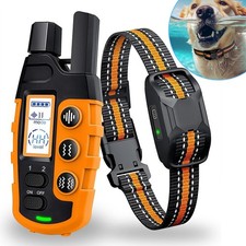 Wasserdicht Wiederaufladbar Hundetrainingshalsband m/1000m Reichweite,3 Modell