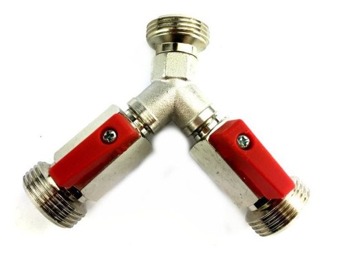 Absperrhahn verteiler leitig - absperrhahn, 2-leitig