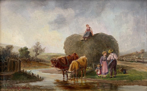 Altes öl gemälde ludwig - altes,