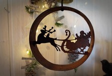 Weihnachtsmann mit Schlitten