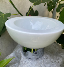 DECOR WALTHER Chrom und Porzellan Seifenschale H:11 x Ø 16,5 cm