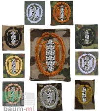 Leistungsabzeichen der Bundeswehr  gestickt 9 Modelle schwarz bronze silber gold