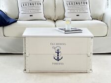 Truhe Couchtisch Holz massiv Wohnzimmertisch Truhentisch Kiste vintage shabby