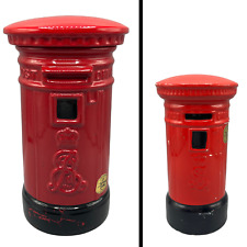 London Keks Nudel Dose & Spardose Rot Kult Porzellan Dartmouth Pottery made GB