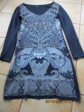 KOOI Leichtes Strickkleid Gr. 36/38 Blautöne