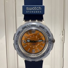 ✅NEUE BATTERIE✅ Original Swatch Scuba 200 Chill Factor SHK102 Snowpass Vintage