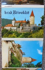 Fotomappe mit 13 Fotos 7,5x10,5 cm - hrad (Burg) Krivoklát - CSSR vor 1990