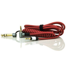 Ersatz Spiral Audiokabel für Beats Pro & Detox Kopfhörer – 3,5mm Klinke + 6,3mm