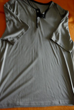 Graues Mens touch Herren-Kurzarmshirt mit Knopfleiste Größe M Neuwertig