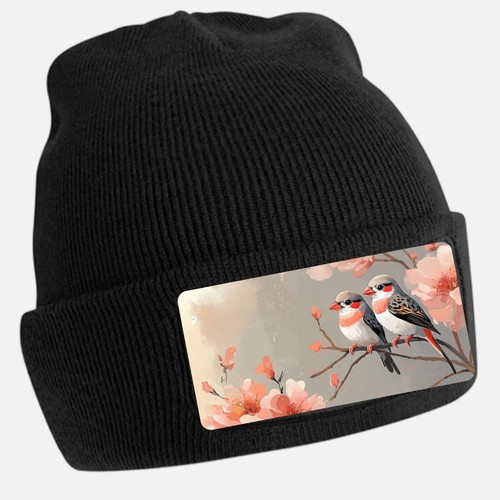 Schwarze beanie mütze mit - schwarze,
