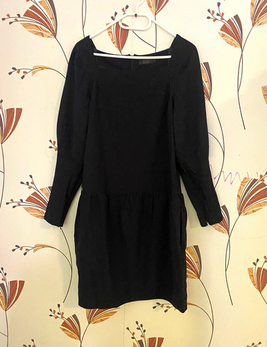Cos damen midikleid schwarz - cos,