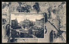 Berlin, Ansichtskarte, Victoria Luise-Platz mit Springbrunnen 