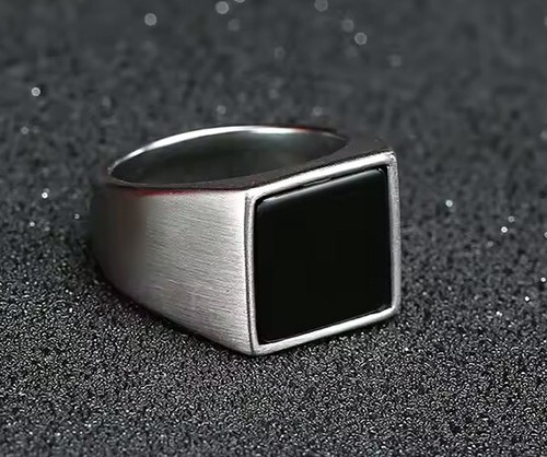 Edelstahl ring siegelring - ***,