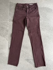 EDC by Esprit Jeans Hose Five Pocket Straight Fit Weinrot Dunkelrot Gr. 32 Reg