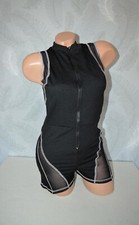 *NEU*Megastarker Hydrasuit Badeanzug mit BEIN & Reißer schwarz/weiß,Gr. M 40 42