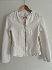 Jacke Cardigan Amisu Damen Größe 34 Weiß