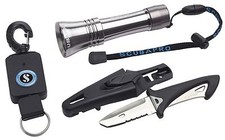 Scubapro Jacket Zubehör-Kit Accessory Kit Tauchlampe, Messer, Retractor