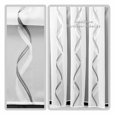 Voile Scherli fein weiß/grau