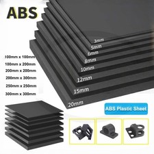 ABS Kunststoffplatte Platte Stärken 1,2,3,4,5mm -40mm Kunststoff Platte Schwarz