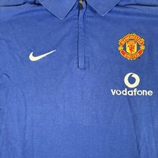 Seltenes Original Manchester United 2005/2006 Polo Training Fußball Trikot Medium