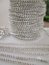 10/1 Meter Strasssteine Kette