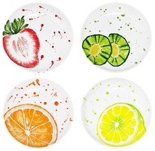 Tiefer Keramik Teller Früchte