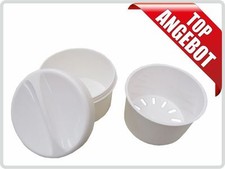 Gebissdose/ Zahnprothesendose/ Zahnspangendose/ Dentalbox mit Sieb und Deckel 