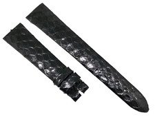 Rolex Original Uhrenarmband Uhrband schwarz Glänzend 18/14mm passend für Vintage