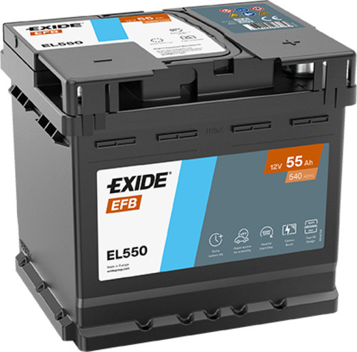 Exide el550 efb autobatterie - el550,