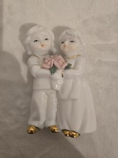 Deko Porzellanfigur Paar Pärchen Brautpaar Porzellan PMI Manufaktur