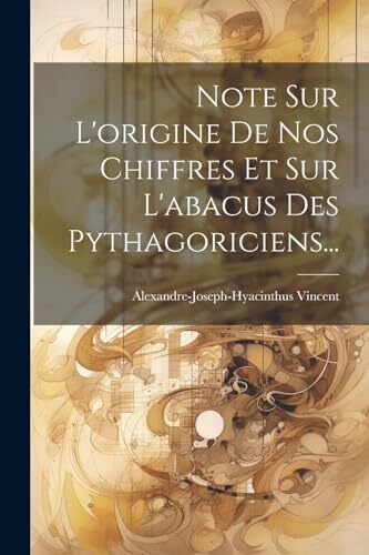 Vincent note sur l origine - vincent,