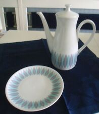 Kaffeekanne +Teller, Porzellan, Oscar Schlegelmilch, Sibylla, Restservice