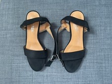Sandalen Schick  Damen Schwarz mit Absatz 5 cm Gr. 36 /37