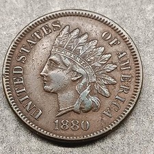 USA 1 Cent Indian Head 1880