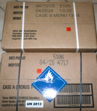2 Kartons US MRE MEAL CASE A+ B MENU Nr. 1-24  EPA INSP/TEST: 04-2028 OVP