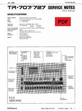 Roland TR-707 / TR-727 Service