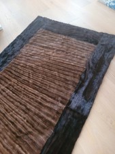 Nerz Decke 122 x 206 cm Hell/Dunkelbraun