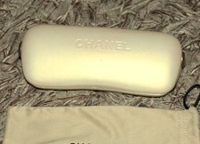 VINTAGE CHANEL BRILLEN ETUI CREME mit  Chanel Brillenschutzbeutel
