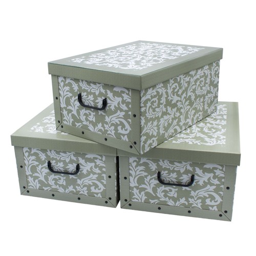 Aufbewahrungs box barock - box, oliv