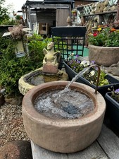 Brunnen Gartenbrunnen Trog