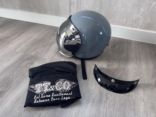Helm neu grau - in, bubble