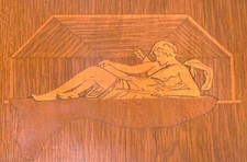 Gerahmtes Intarsienbild