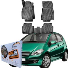 Trimak Autofußmatten kompatibel mit Mercedes A Klasse W169 2004-2012 Gummimatten