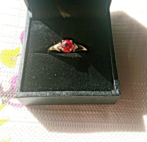 Ring rubin abendroter - rubin,,