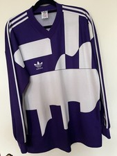 Adidas Originals Vintage oldschool selten XL Lila weiß Trikot Tennis Borussia